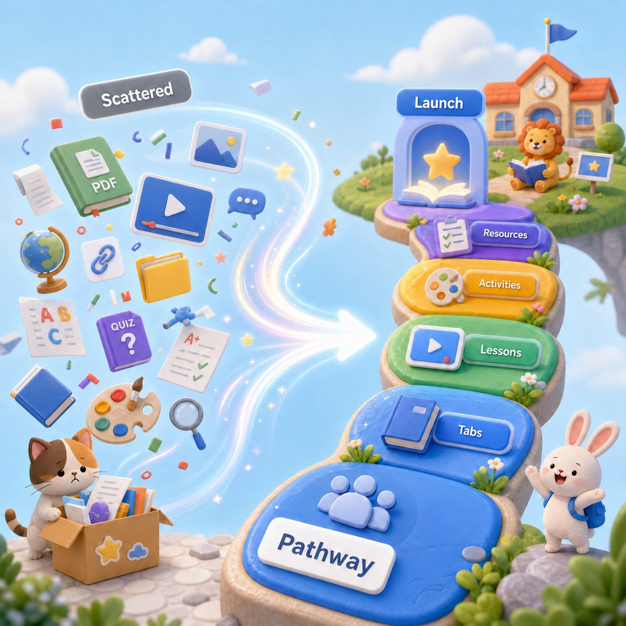 Discovery Club guided learning pathway differentiation